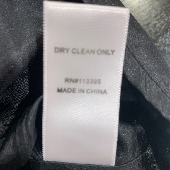 Aryn K. Pink Top Black Ruffled Skirt Dress with Sash Small - Picture 8 of 8